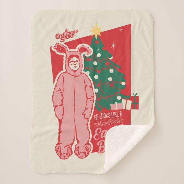 A Christmas Story | Deranged Easter Bunny Sherpa Blanket (Front)