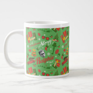 A Christmas Story Green Icon Pattern Large Coffee Mug