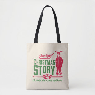 A Christmas Story   He Looks Like a Pink Nightmare Tote Bag