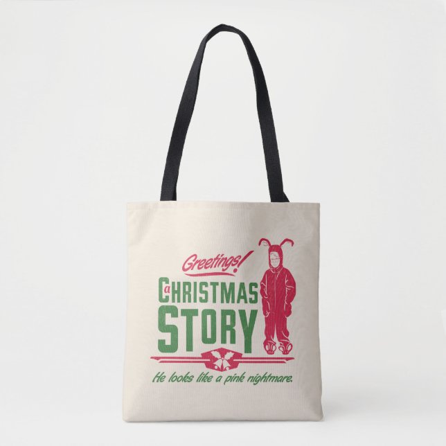A Christmas Story | He Looks Like a Pink Nightmare Tote Bag (Front)