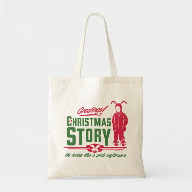 A Christmas Story | He Looks Like a Pink Nightmare Tote Bag (Front)