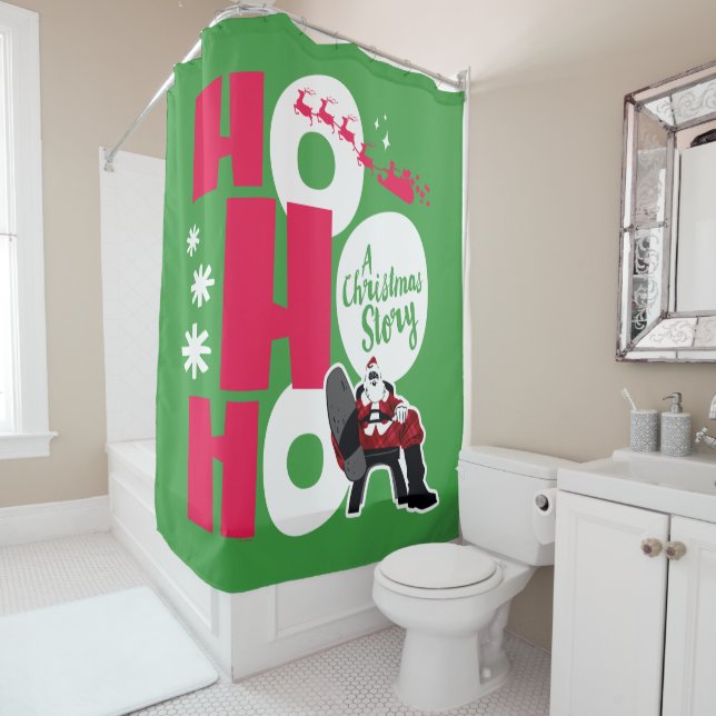 A Christmas Story | Ho Ho Ho Shower Curtain (In Situ)