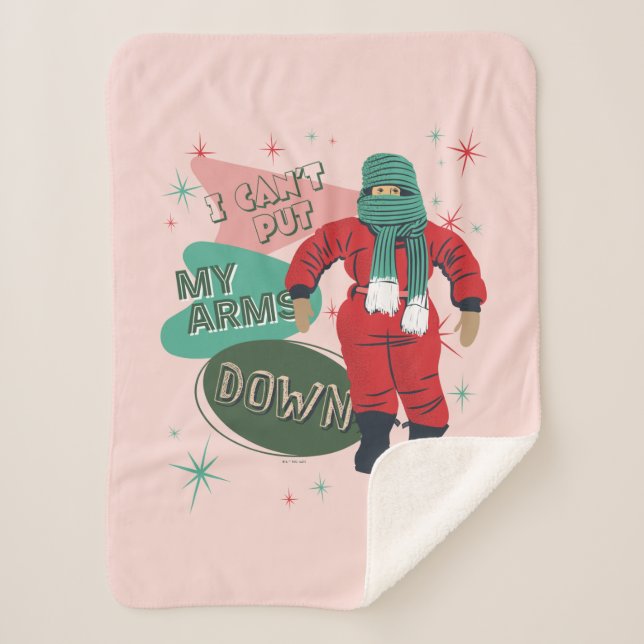 A Christmas Story - I Can't Put My Arms Down Sherpa Blanket (Front)