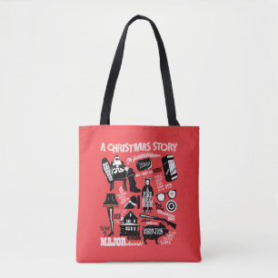 A Christmas Story Icons Graphic Tote Bag