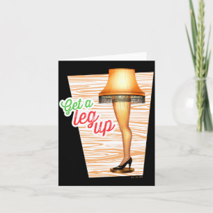 A Christmas Story Lamp Get A Leg Up  Card