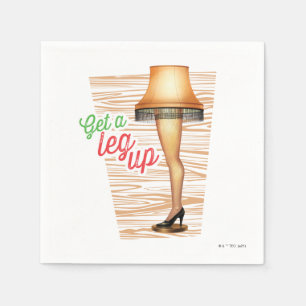 A Christmas Story Lamp   Get a Leg Up Napkin
