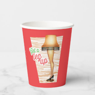 A Christmas Story Lamp Get a Leg Up Paper Cups