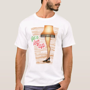 A Christmas Story Lamp   Get a Leg Up T-Shirt