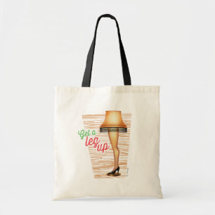 A Christmas Story Lamp Get a Leg Up Tote Bag