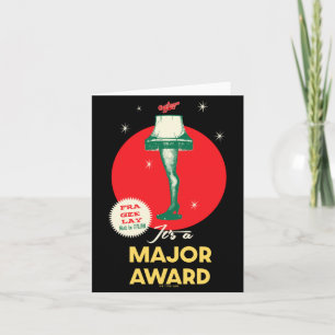 A Christmas Story Leg Lamp Major Award  Card