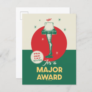 A Christmas Story   Leg Lamp Major Award Postcard