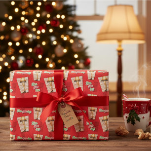 A Christmas Story Leg Lamp Pattern Wrapping Paper Sheet