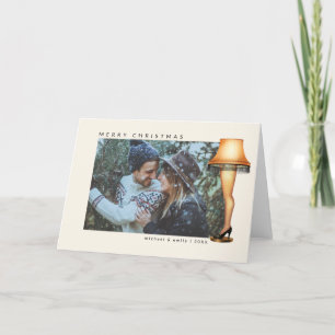 A Christmas Story Leg Lamp Photo Holiday Card