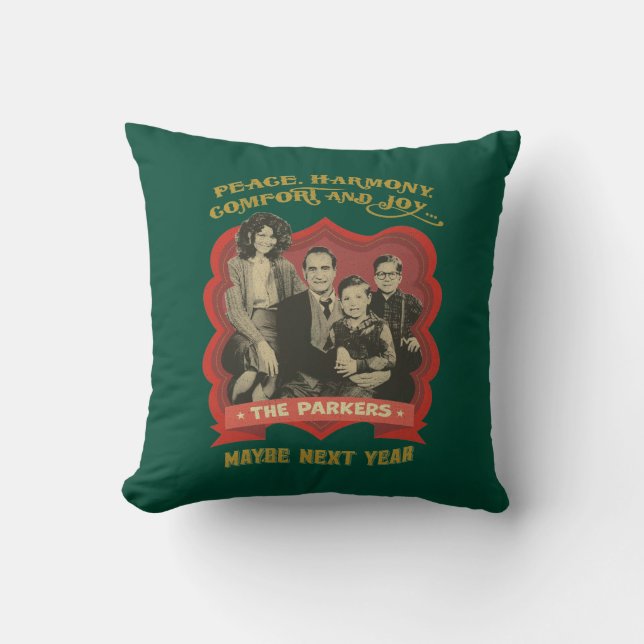 A Christmas Story | Peace, Harmony, Comfort & Joy Cushion (Front)