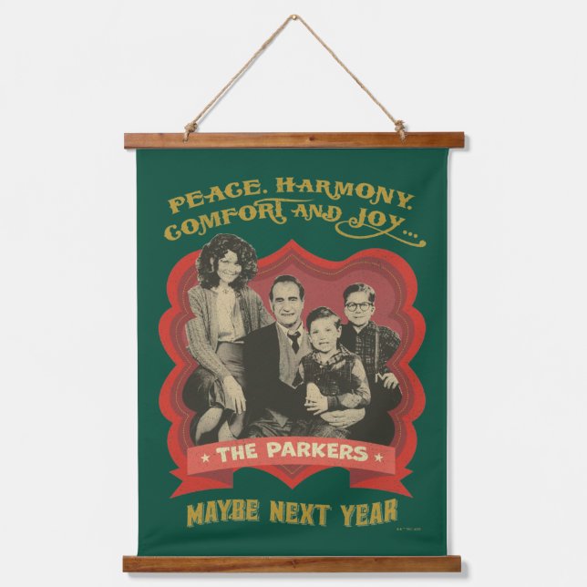 A Christmas Story | Peace, Harmony, Comfort & Joy Hanging Tapestry (Front)