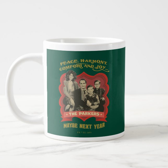 A Christmas Story | Peace, Harmony, Comfort & Joy Large Coffee Mug (Left)