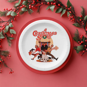 A Christmas Story Poster Art Paper Plate