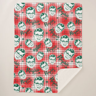 A Christmas Story | Ralphie Plaid Pattern Sherpa Blanket