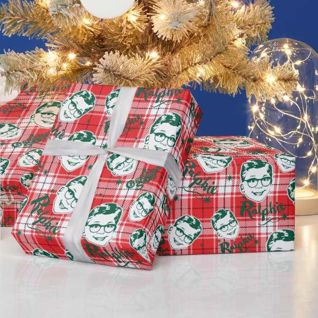 A Christmas Story | Ralphie Plaid Pattern Wrapping Paper (Holidays)