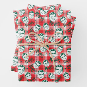 A Christmas Story Ralphie Plaid Pattern Wrapping Paper Sheet