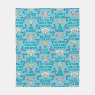 A Christmas Story   Ralphie the Kid Fleece Blanket