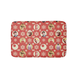 A Christmas Story Retro Snowflake Pattern Bath Mat