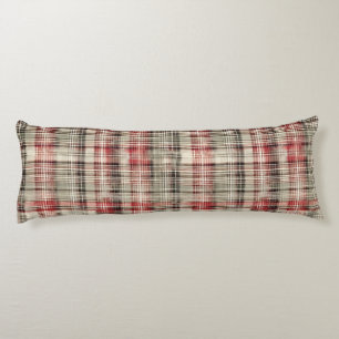 A Christmas Tartan Floral Design Series #2 Body Cushion