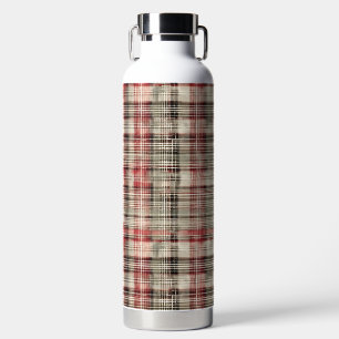 A Christmas Tartan Floral Design Series #2 Water Bottle