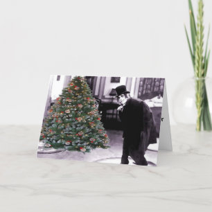 A Christmas Tree After Mignight Holiday Card