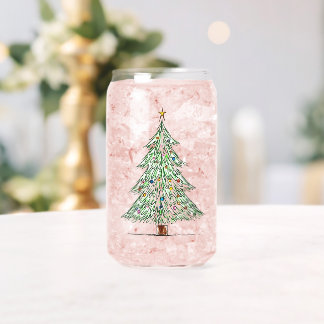 a Christmas tree cup Can Glass