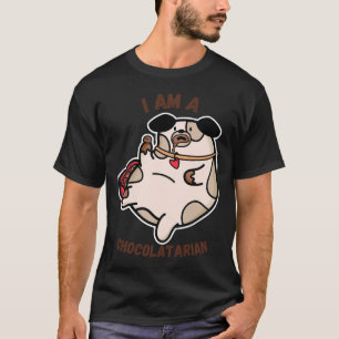 A Chubby Dog Eating Chocolates T-Shirt