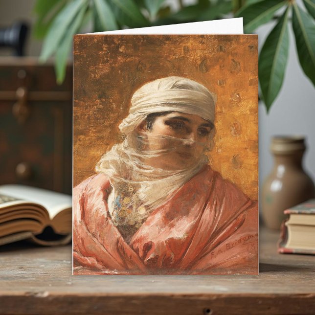 A Circassian by Frederick Arthur Bridgman, Art Card (Creator Uploaded)