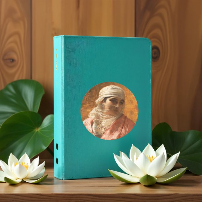 A Circassian by Frederick Arthur Bridgman, Art Classic Round Sticker (Creator Uploaded)