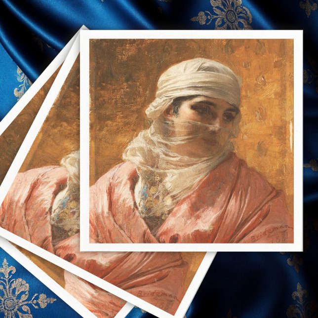 A Circassian by Frederick Arthur Bridgman, Art Napkin (Creator Uploaded)