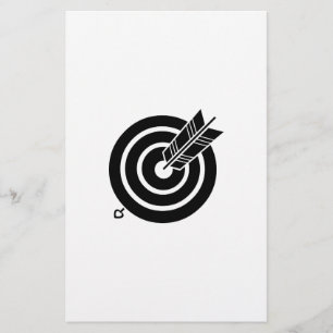 a circular arrow stationery