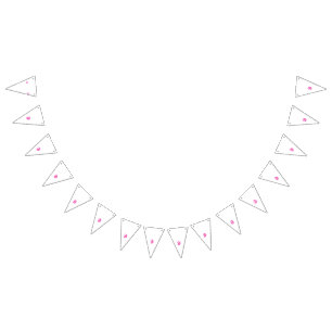 A circular logo featuring a heart symbol, embodyin bunting