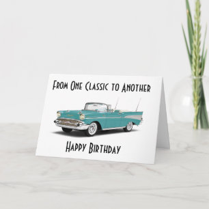 A CLASSIC BIRTHDAY" AND AGED TO "PERFECTION" CARD