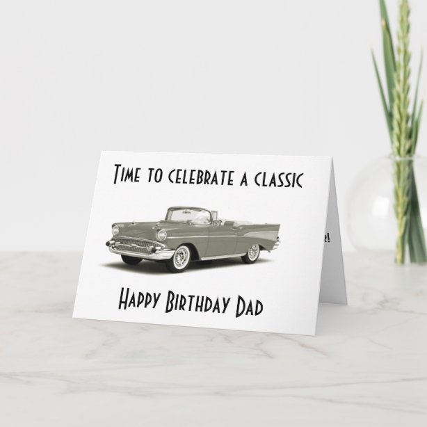 Classic Car Birthday Cards | Zazzle UK