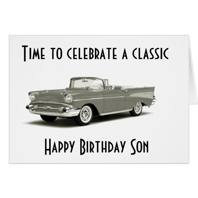 A CLASSIC BIRTHDAY" TO A "CLASSIC SON*** (Front Horizontal)