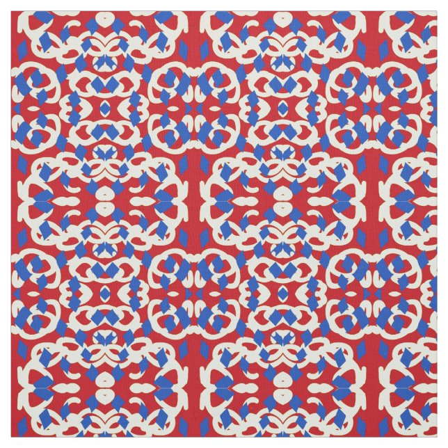 A classic colourful fabric print pattern design  (Swatch)