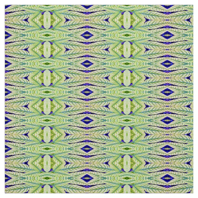 A classic green colour fabric print pattern design (Swatch)