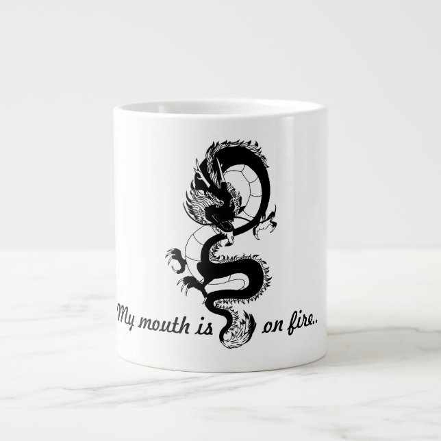A classic mug with a dragon  (Front)