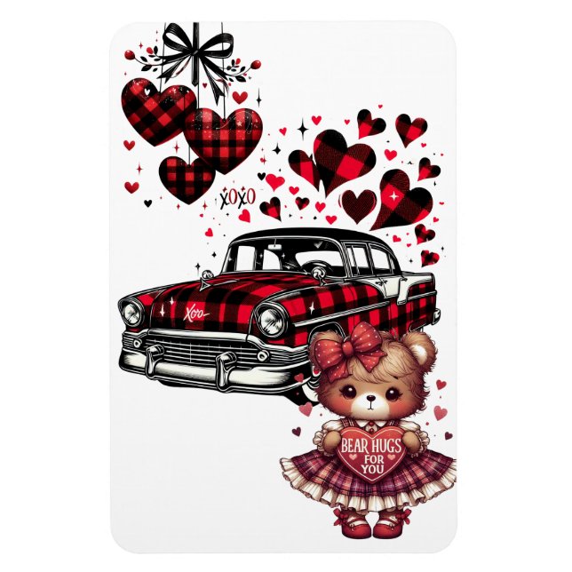 A CLASSIC VALENTINE LOVE FOR YOU 2 MAGNET (Vertical)
