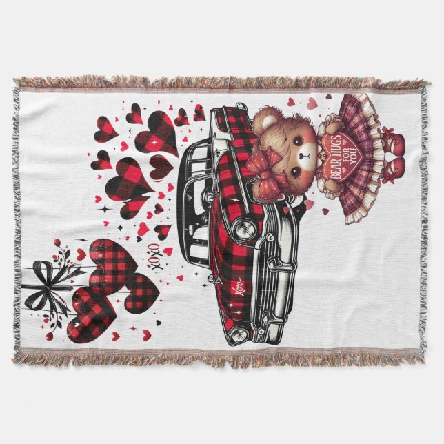 A CLASSIC VALENTINE LOVE FOR YOU 2 THROW BLANKET (Front)