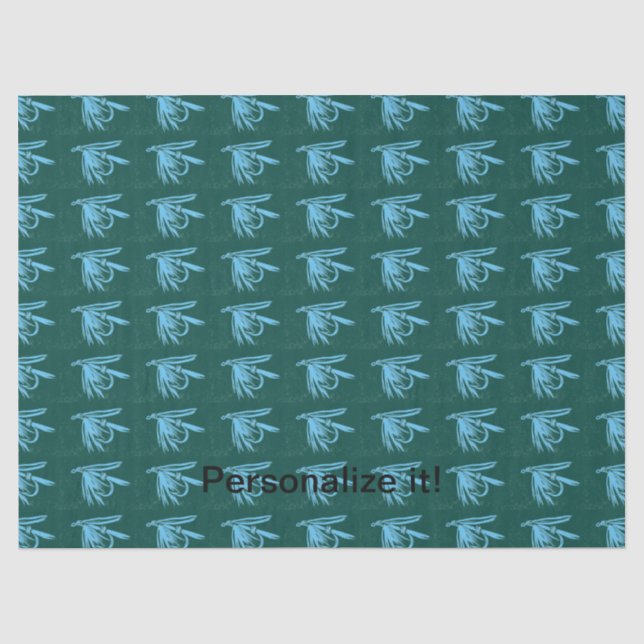 A classic wet fly, fly tying, fly fishing, tissue paper (Front)