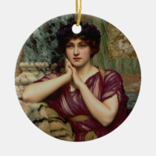 A Classical Beauty, 1901 (oil on canvas) Ceramic Tree Decoration