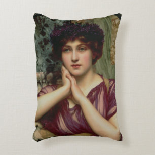 A Classical Beauty, 1901 (oil on canvas) Decorative Cushion