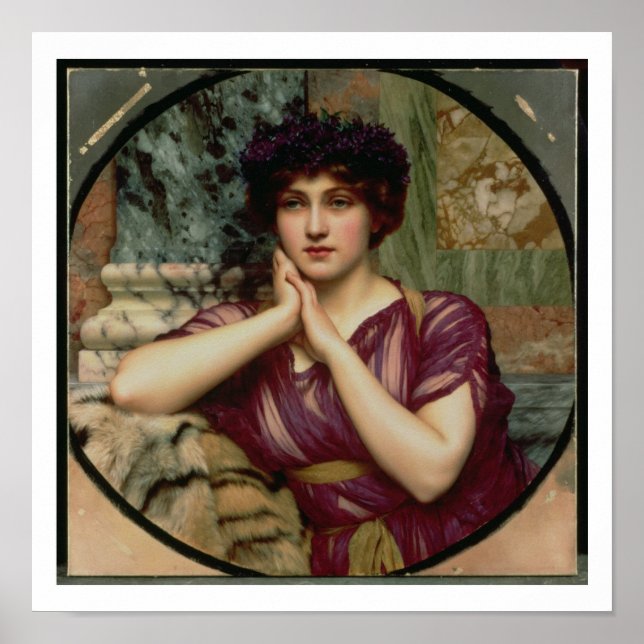 A Classical Beauty, 1901 (oil on canvas) Poster (Front)