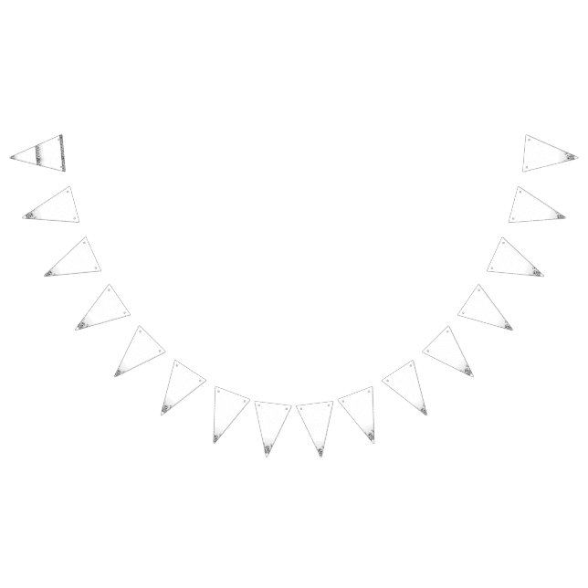 A clean white backdrop featuring tiny dots scatter bunting  (All)