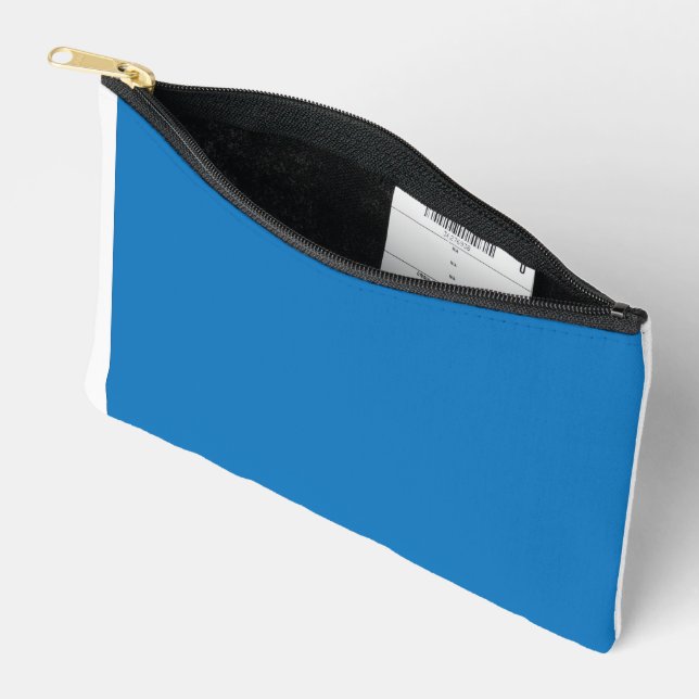 A clear blue sky with no clouds fills the entire f accessory pouch (Open)